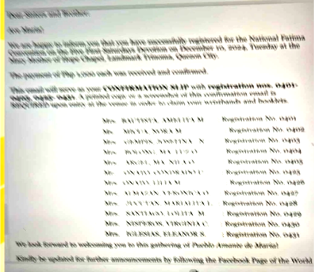 4 Gift giving of booklet for the Cause of Sr. Lucia\'s Great Vision of the Holy Trinity Booklet