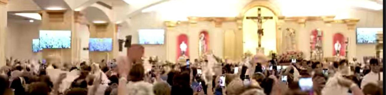 4 Gift giving of booklet for the Cause of Sr. Lucia\'s Great Vision of the Holy Trinity Booklet