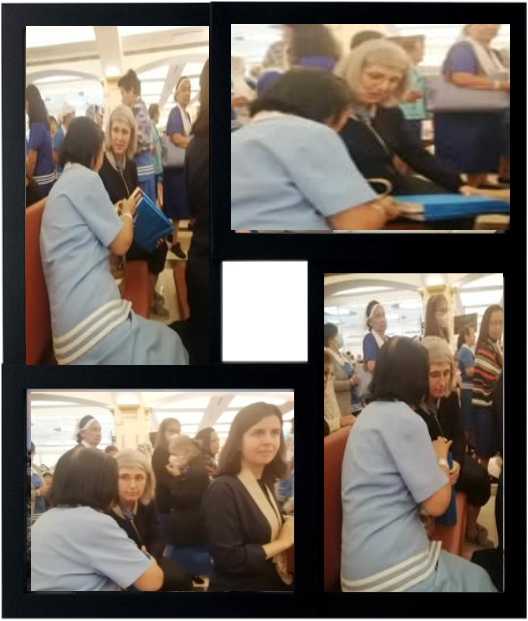 4 Gift giving of booklet for the Cause of Sr. Lucia\'s Great Vision of the Holy Trinity Booklet