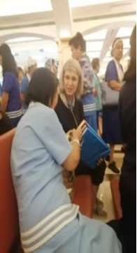 4 Gift giving of booklet for the Cause of Sr. Lucia\'s Great Vision of the Holy Trinity Booklet